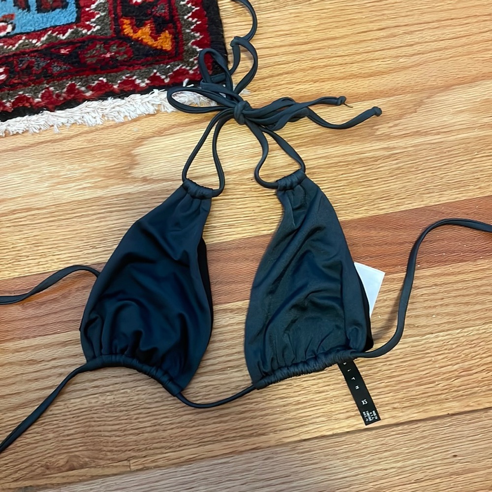 Charcoal bikini top